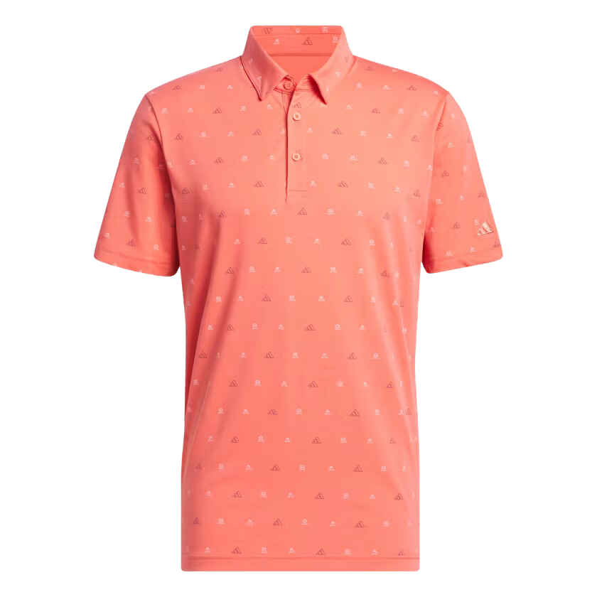 Adidas Go-To Mini-Crest Print Men's Polo