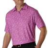 FootJoy Glass Print Men's Polo - Orchid