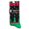 FootJoy ProDry Men's Holiday Crew Socks - Black/Red