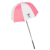 J & M Golf Drizzle Stick Flex Umbrella - Pink/White
