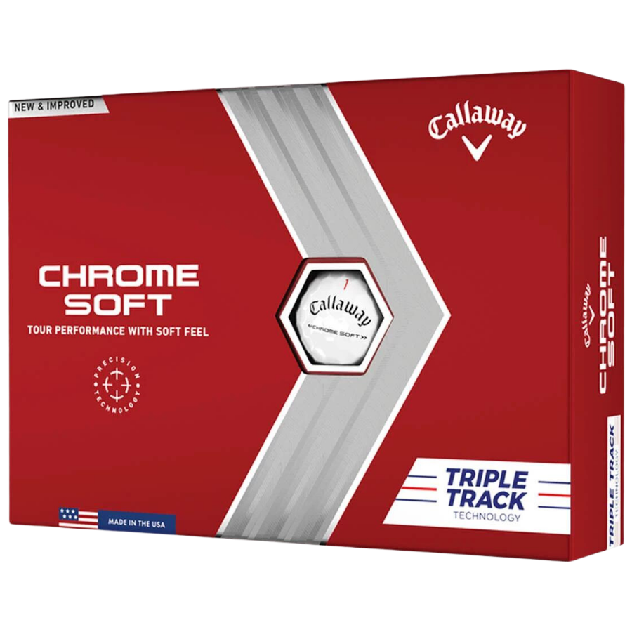 Callaway Golf 2022 Chrome Soft Triple Track Golf Balls