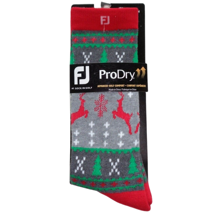 FootJoy ProDry Men's Holiday Crew Socks