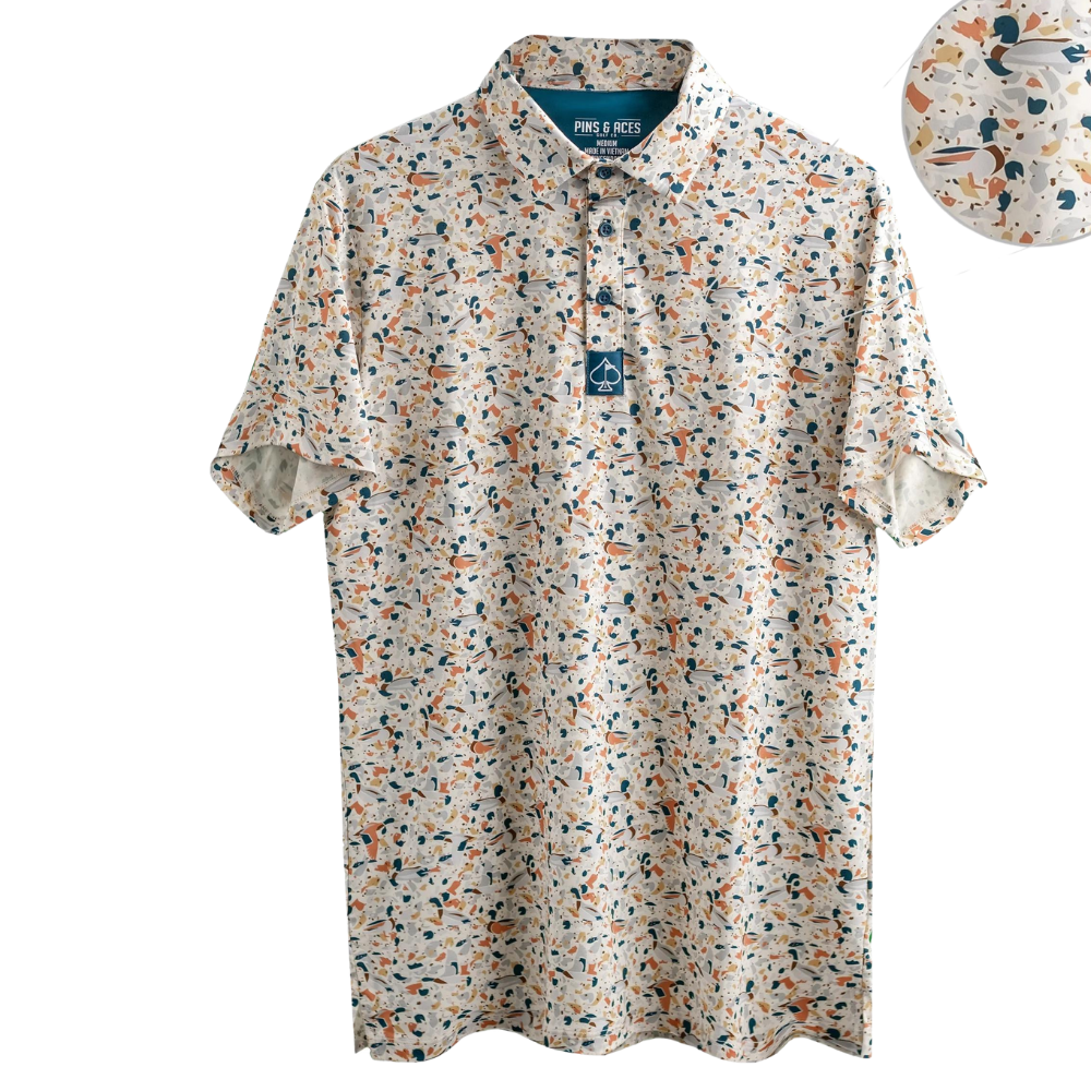 Pins & Aces Mallard Shatter Men's Polo