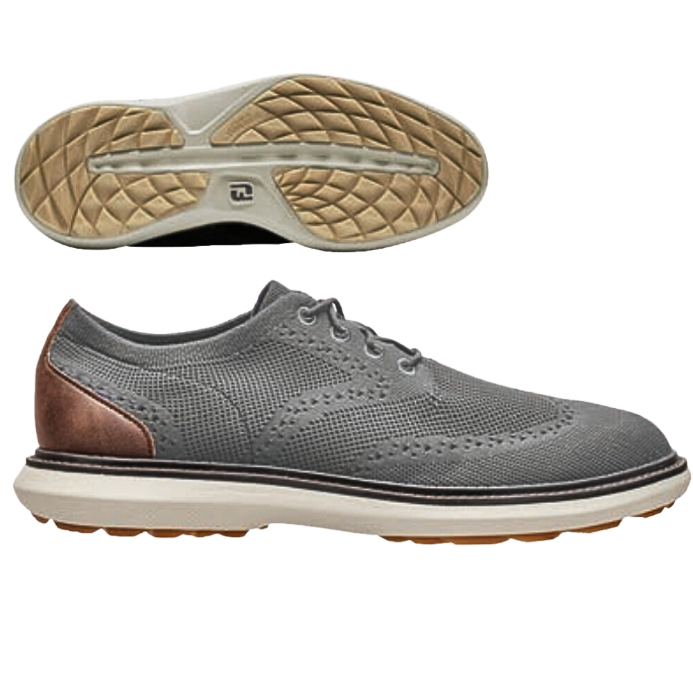 FootJoy Men's Traditions Knit Golf Shoes Graphite