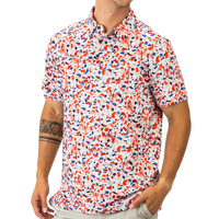 Thumbnail for Pins & Aces Lobster Shatter Men's Polo