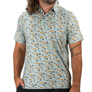 Pins & Aces Catch and Release Men's Polo