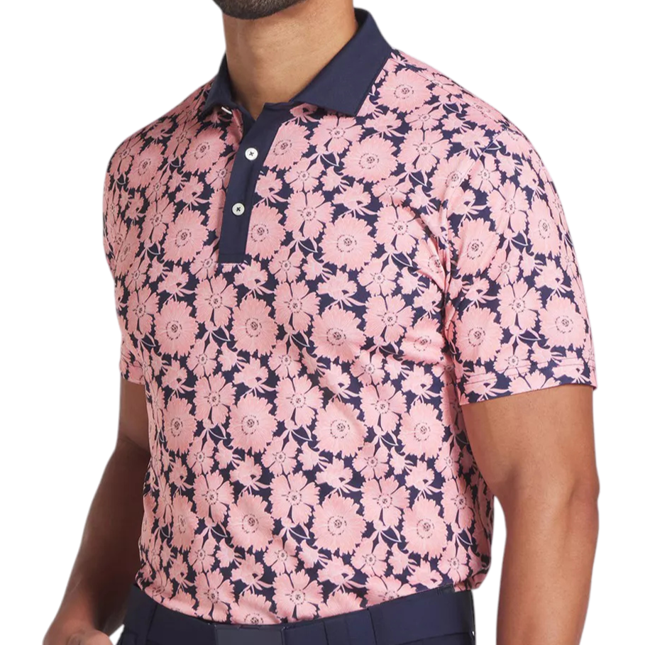 Puma Pique Flower Fields Men's Polo