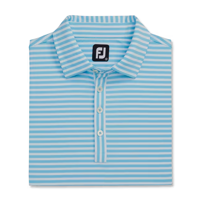 FootJoy Oxford Stripe Jacquard Jersey Self Collar Polo