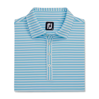 Thumbnail for FootJoy Oxford Stripe Jacquard Jersey Self Collar Polo