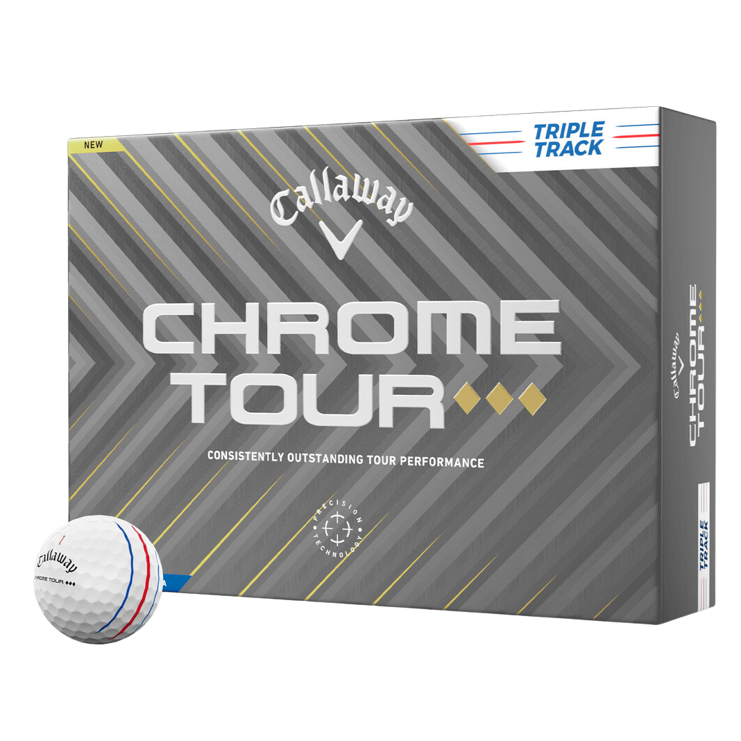 Callaway Golf '25 Chrome Tour TD Triple Track Golf Ball