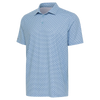 Antigua Hatch Men's Polo - Power Blue/Classic Blue/Optic White