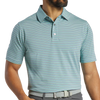 FootJoy Multi Pinstripe Men's Polo - White/Navy/Blue/Emerald