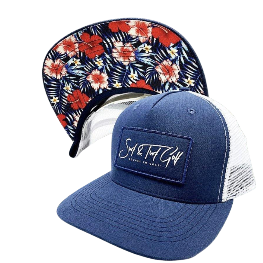 Surf & Turf Golf Press Telles island Trucker Hat