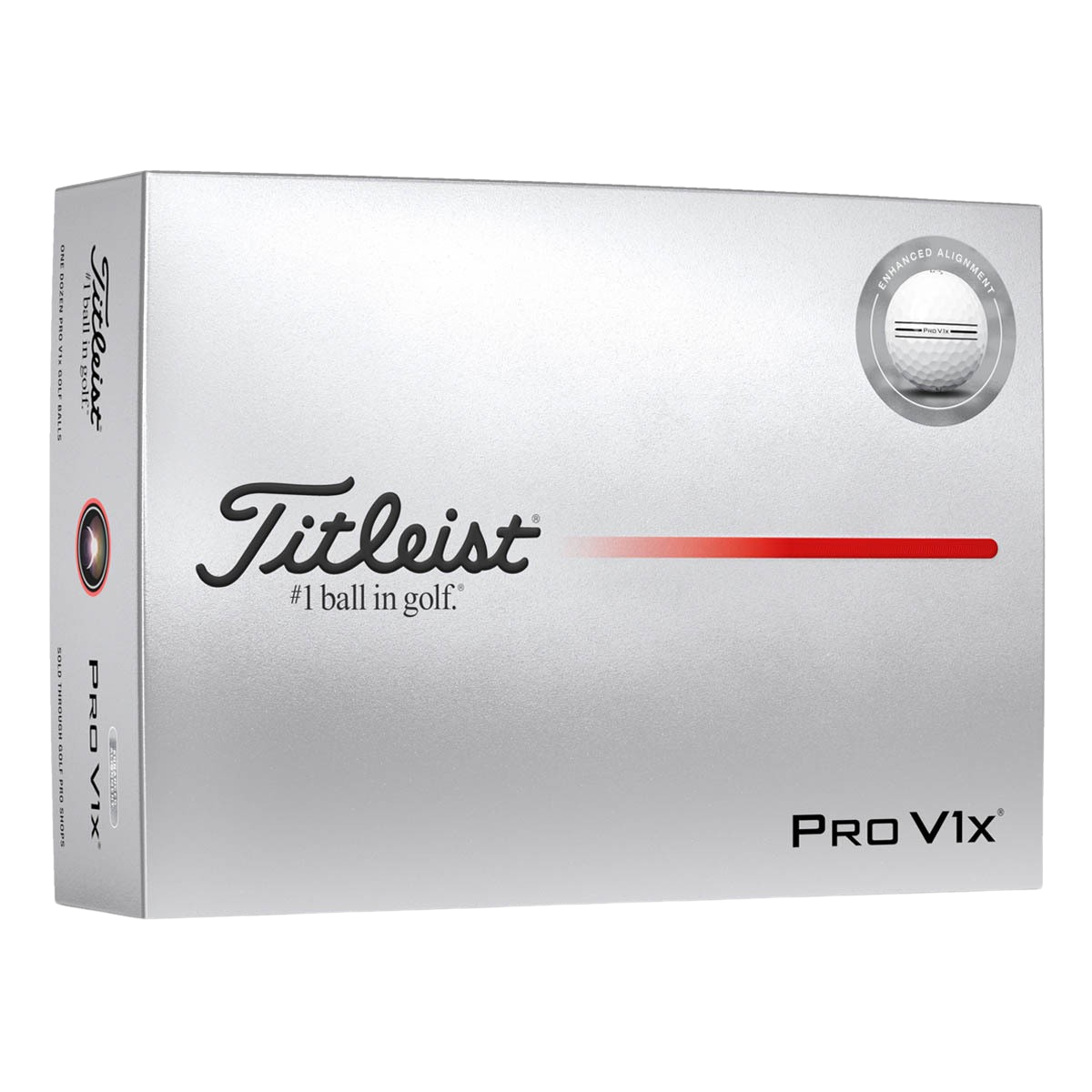 Titleist 2025 Pro V1x Enhanced Alignment Golf Ball