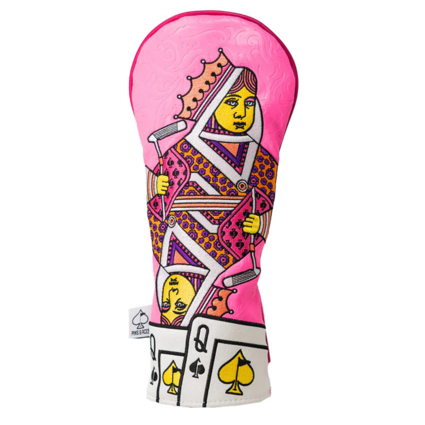 Pins & Aces Pink Lemonade Queen of Spades Fairway Cover