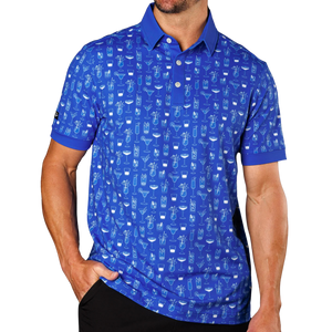 Sunday Swagger Drinks on Me Men's Polo