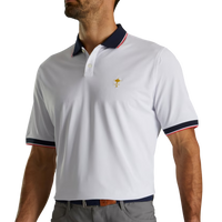 Thumbnail for FootJoy 1927 Trophy Pique Solid + Stripe Trim Men's Polo