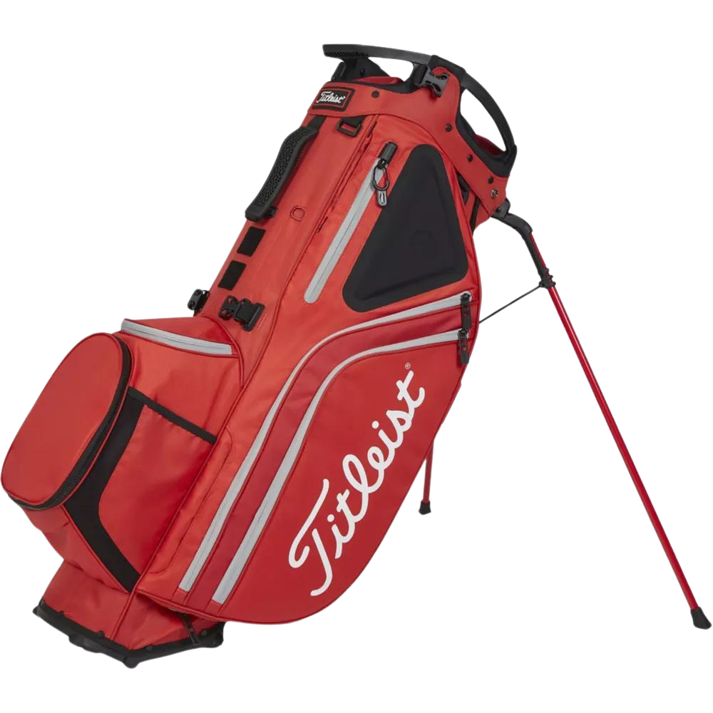 Amazon.com : Titleist - Hybrid 14 Golf Bag - Black/Black/Red
