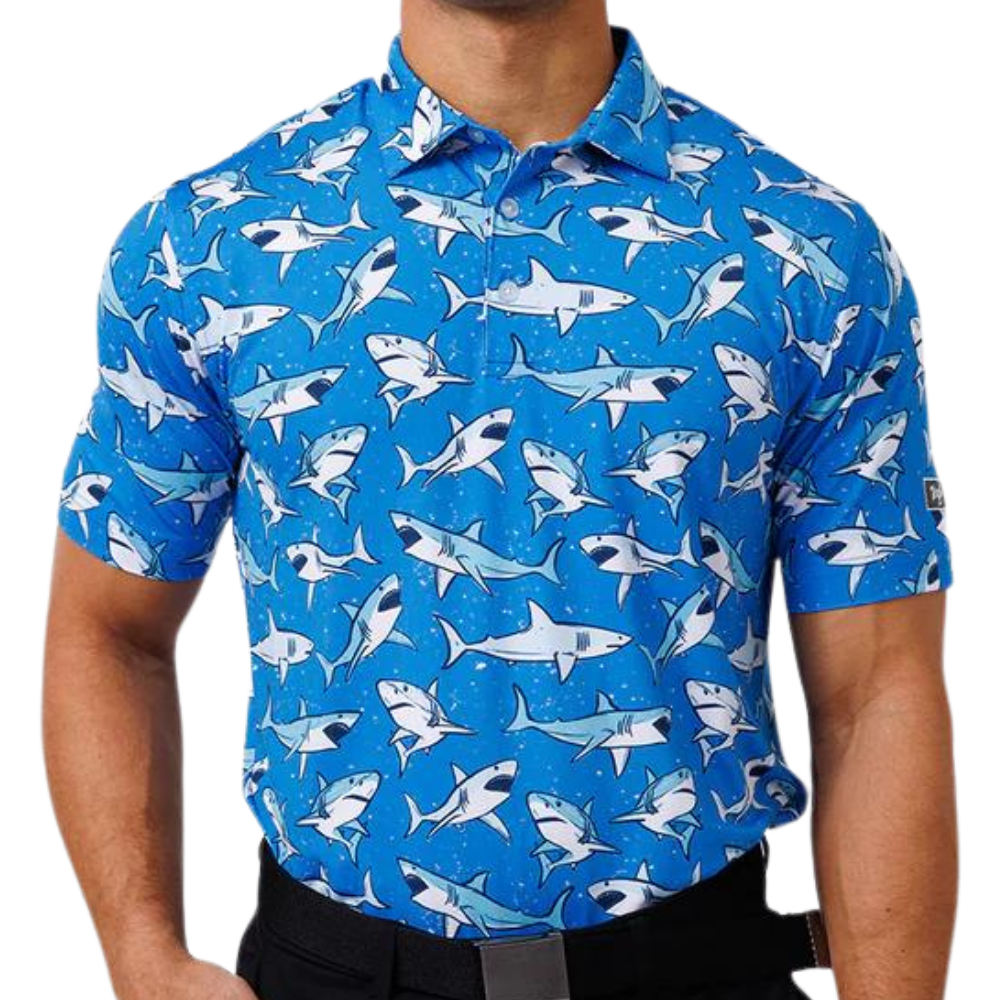 Waggle Golf Surrounded Men's Polo