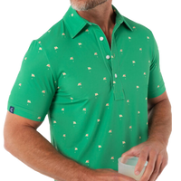 Thumbnail for Criquet Flag Print Men's Polo