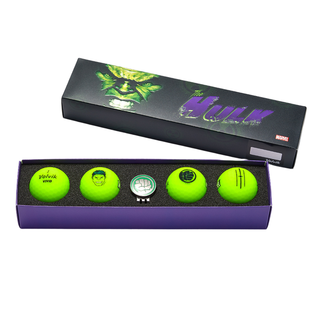 Volvik Marvel Hulk 3.0 Golf Ball Gift Set