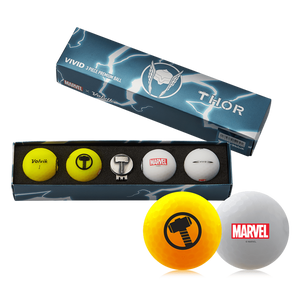 Volvik  Marvel-Thor Edition Gift Set Balls (with Clip Ball Marker)