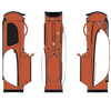 Titleist Linkslegend Members Texas Stand Bag - Burnt Orange/White