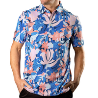 Thumbnail for Sunday Swagger Floral Reef Men's Polo