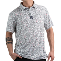 Thumbnail for Pins & Aces Floral Pop Men's Polo