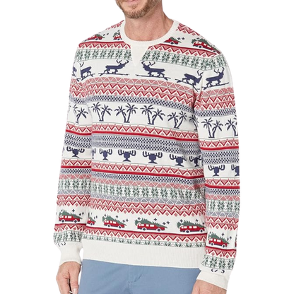 Johnnie-O Fun Ol' Fashioned Family Christmas Men's Sweater