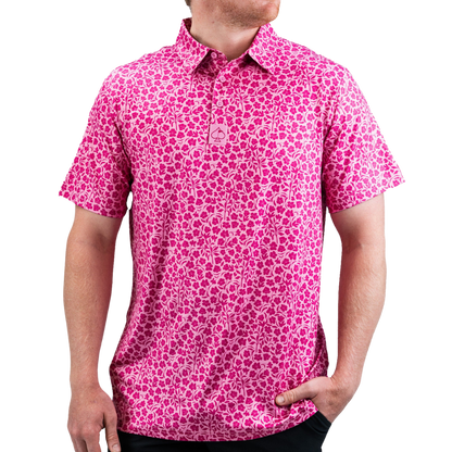 Pins & Aces Hibiscus Men's Polo