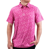 Thumbnail for Pins & Aces Hibiscus Men's Polo