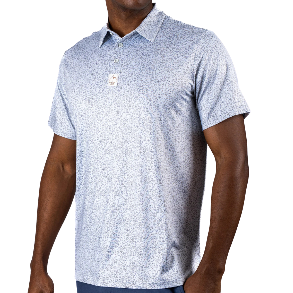 Pins & Aces Man's Best Friend Light Mens' Polos