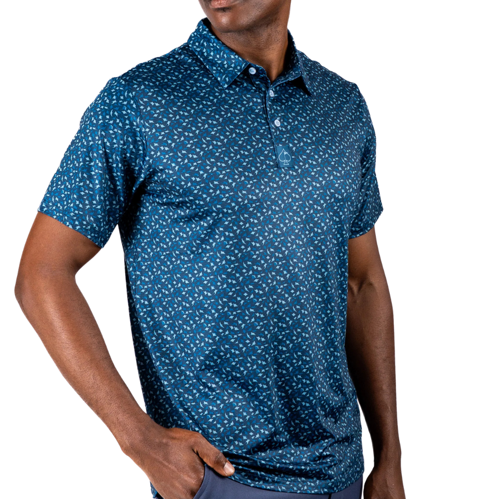 Pins & Aces Manta Ray Mens' Polos