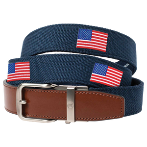 Nexbelt Newport USA Flag Navy Belt