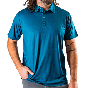 Pins & Aces Binary Code Mens' Polos