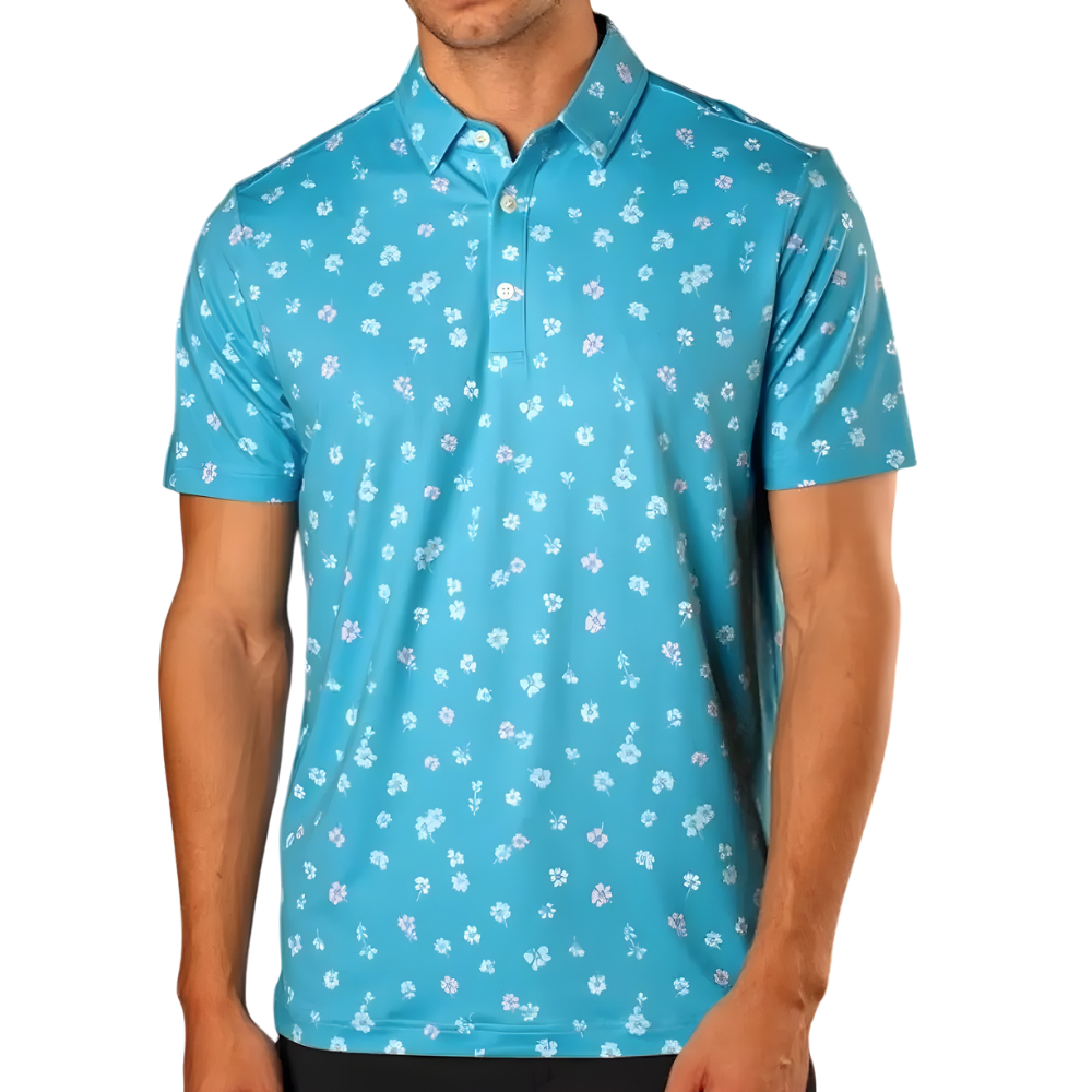 Sunday Swagger Birdie Blossoms Men's Polo