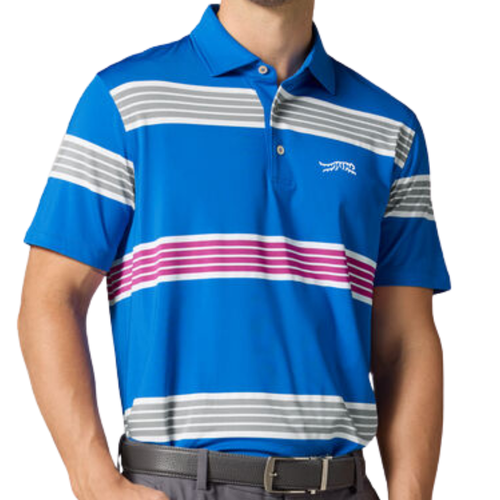 Sun Day Red Legacy Stripe Men's Polo
