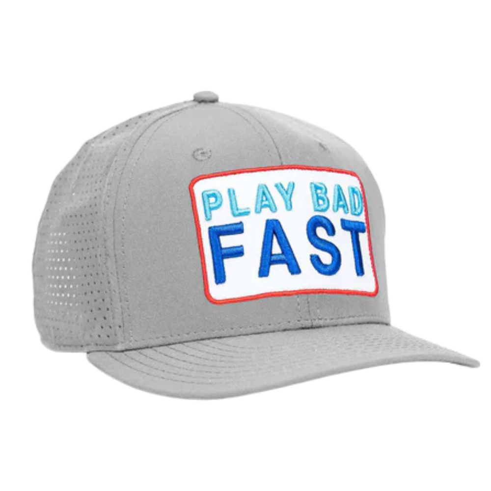 Ghost Golf Play Bad Fast Snapback Hat