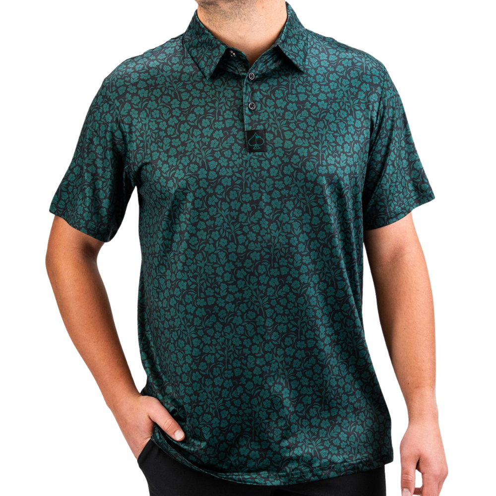 Pins & Aces Hibiscus Men's Polo