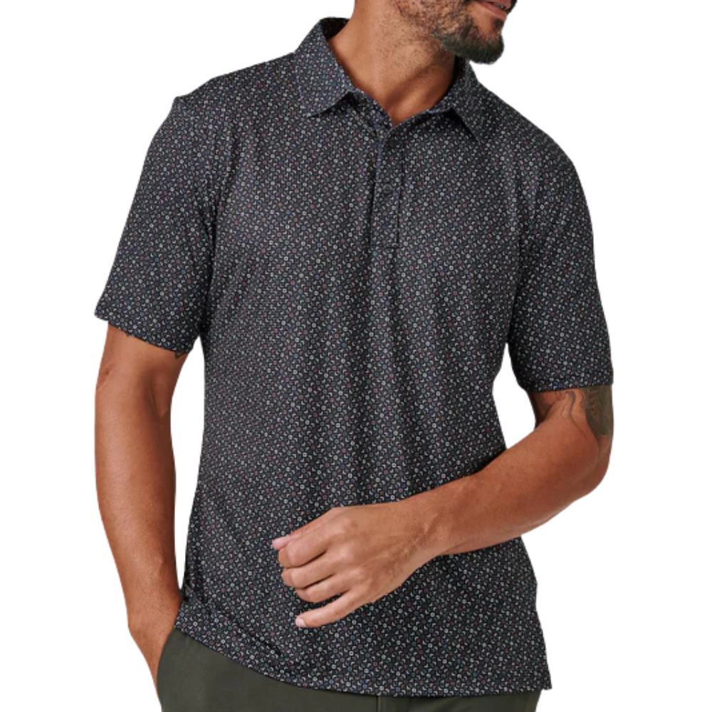 7 Diamonds Right Angle Men's Polo
