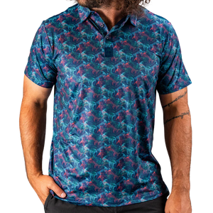Pins & Aces Swordfish Skelly Men's Polo