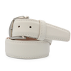 Len Belt Epsom Calfskin Belts - White/White