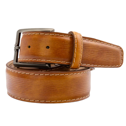Len Belt Textured Marble Calf Belts