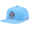 Ghost Golf Retro Golfer Snapback Hat - Slate Blue