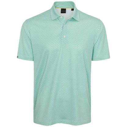 Dunning Monogram Print Performance Men's Polo