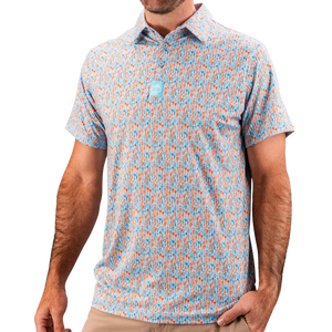 Pins & Aces Doodle Guy Men's Polo