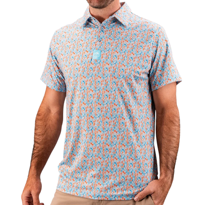 Pins & Aces Doodle Guy Men's Polo