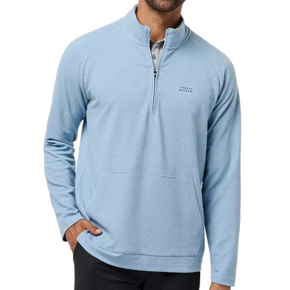 TravisMathew Performance Waffle 1/4 Zip Men's Pullover