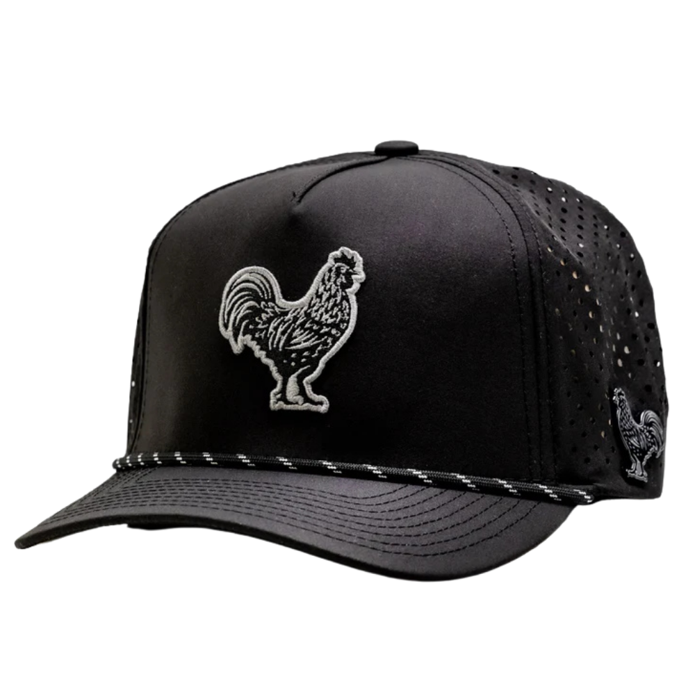 Pins & Aces Perforated Rope Rooster Hat